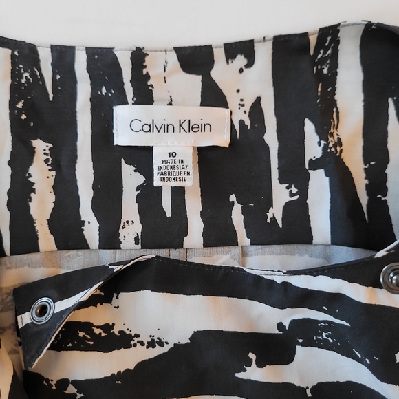 Calvin Klein zebra zip mini dress - Picture 3 of 4